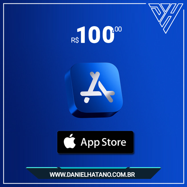 R$ 100 Cartão da App Store - Gift Cards  - Digital  [EXCLUSIVO BRASIL]