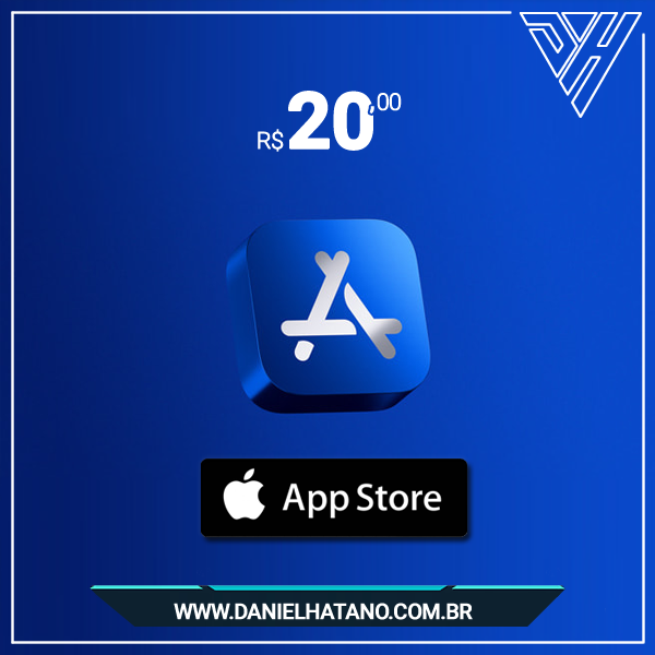 R$ 20 Cartão da App Store - Gift Cards  - Digital  [EXCLUSIVO BRASIL]