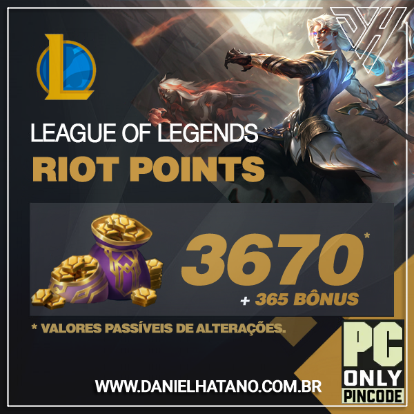 League of Legends - 3670 Riot Points