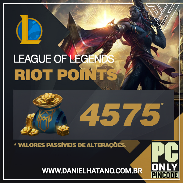 League of Legends - 4.575 Riot Points  
