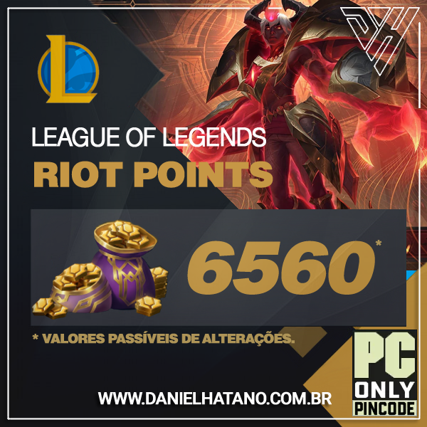 League of Legends - 6.560 Riot Points 