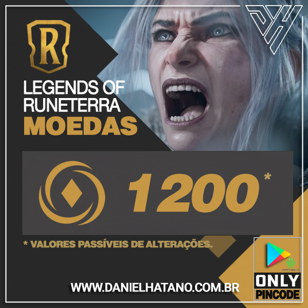 [ANDROID] Legends of Runeterra - 1.120 Moedas + 80 Bônus