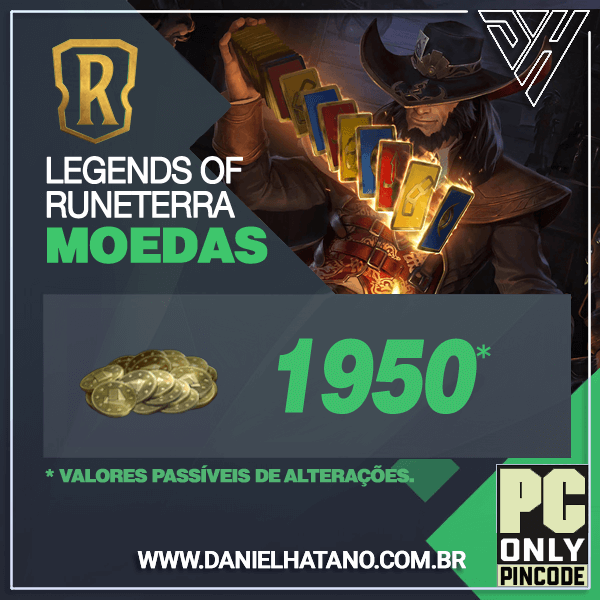 Legends of Runeterra - 1950 Moedas