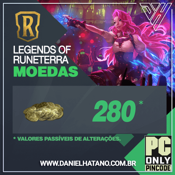 Legends of Runeterra - 280 Moedas