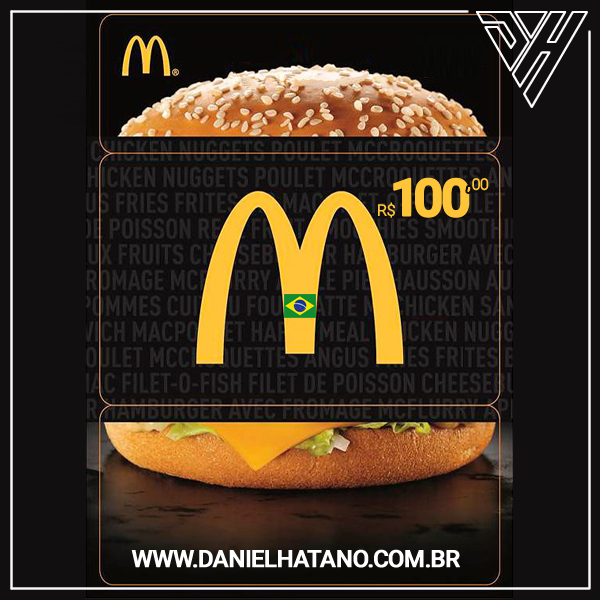 McDonalds Gift Card Digital | Vale Méqui - R$ 100,00