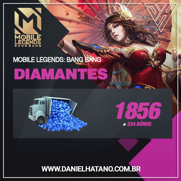 Mobile Legends: Bang Bang | 1856 + 334 Diamantes