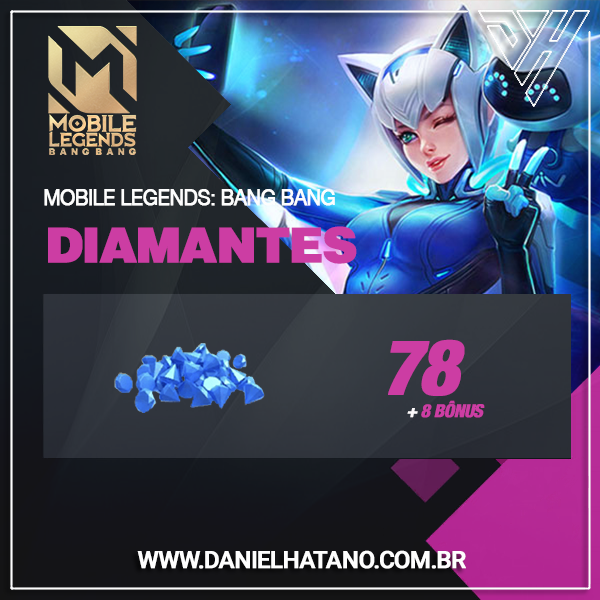 Mobile Legends: Bang Bang | 78 + 8 Diamantes