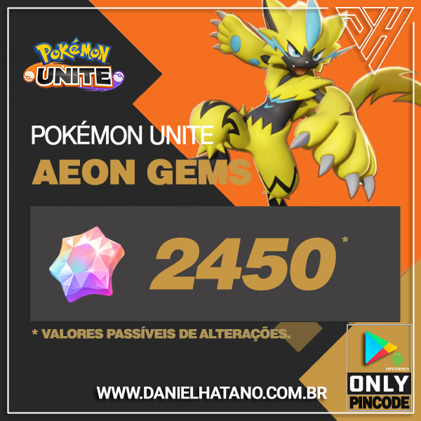 Pokemon Unite - 2450 Aeos Gems [ANDROID]