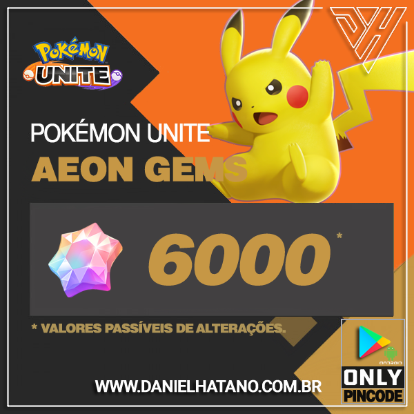 Pokémon Unite - 6000 Aeos Gems [ANDROID]