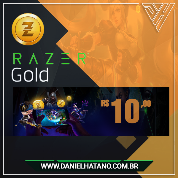 R$ 10 Cartão Razer Gold - Gift Card Digital  [EXCLUSIVO BRASIL]