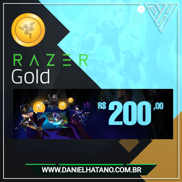 Razer Gold BR - R$ 200 Reais