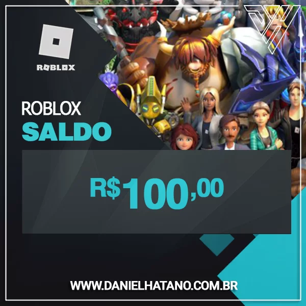 Cartão Presente Digital Roblox - R$100