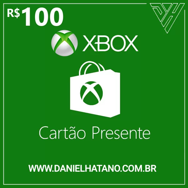 Cartão Presente R$ 100 Reais - Xbox