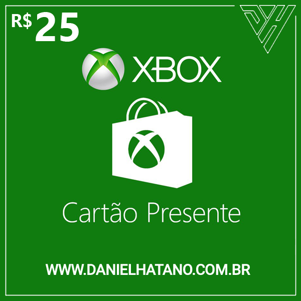R$25 Xbox Store - Cartão-Presente Digital - [Exclusivo Brasil]