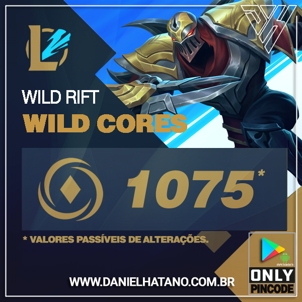 [ANDROID] League of Legends: Wild Rift | 1.005 Wild Cores  + 70 Bônus