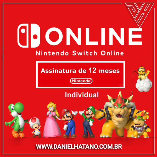Nintendo Switch - 12 Meses - Assinatura